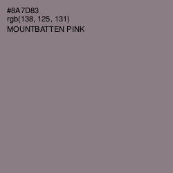 #8A7D83 - Mountbatten Pink Color Image